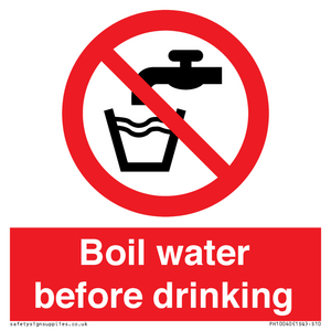 Boil water before drinking